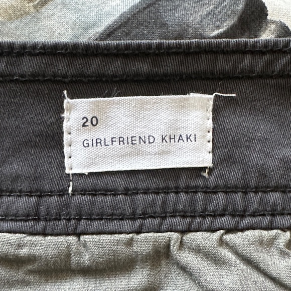 GAP Girlfriend Khaki - Dark Gray Wide Leg Ankle Pants. Size 20. - Picture 8 of 10